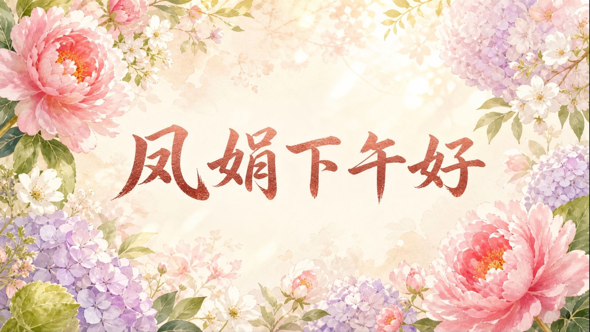 凤娟下午好